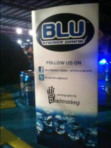 The table tent at the Mma fight